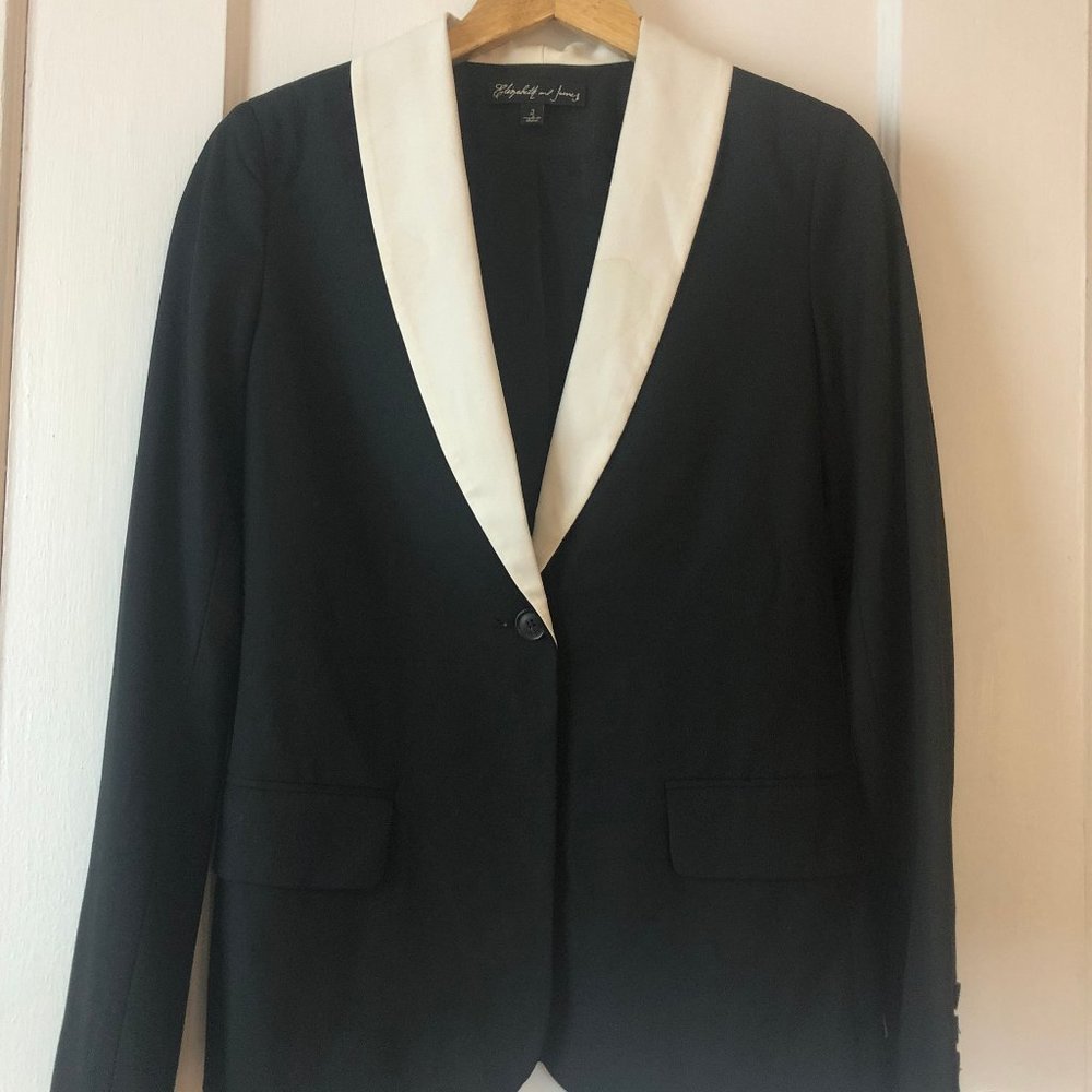 Black Blazer with White Lapel